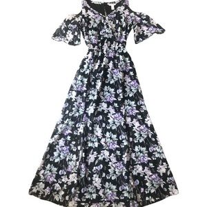 White House black market cold shoulder maxi dress